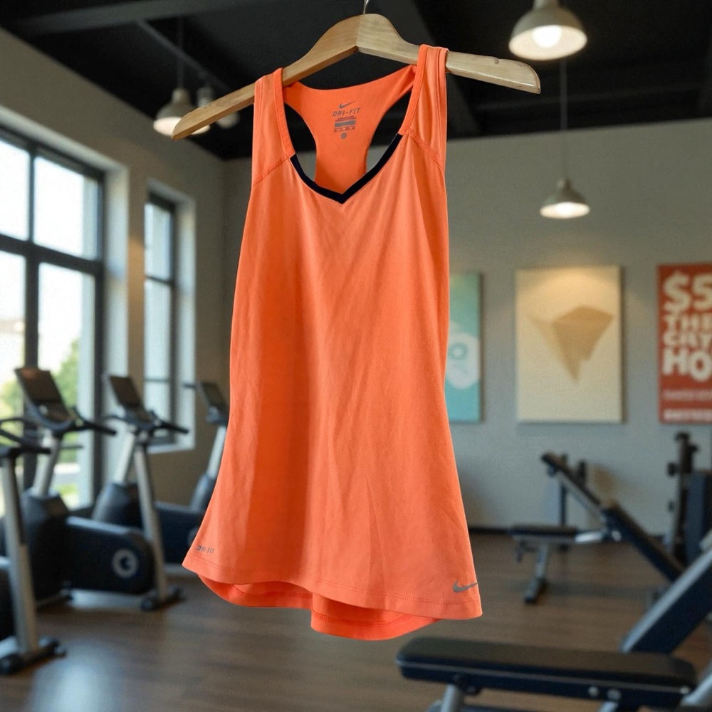 Nike Orange Razorback Tank Top - Picture 2 of 5